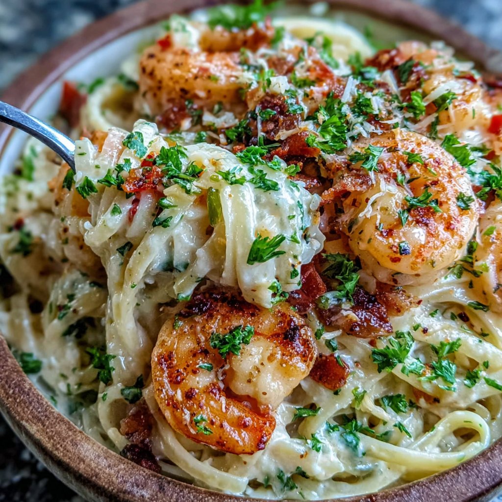 Creamy Cajun Shrimp Pasta