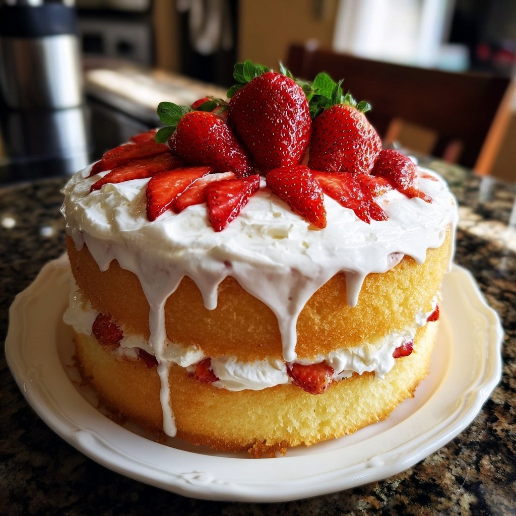 Dessert Vanilla Sponge Cake