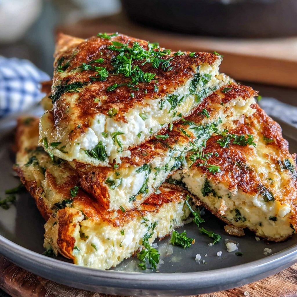 Spinach and Feta Omelet