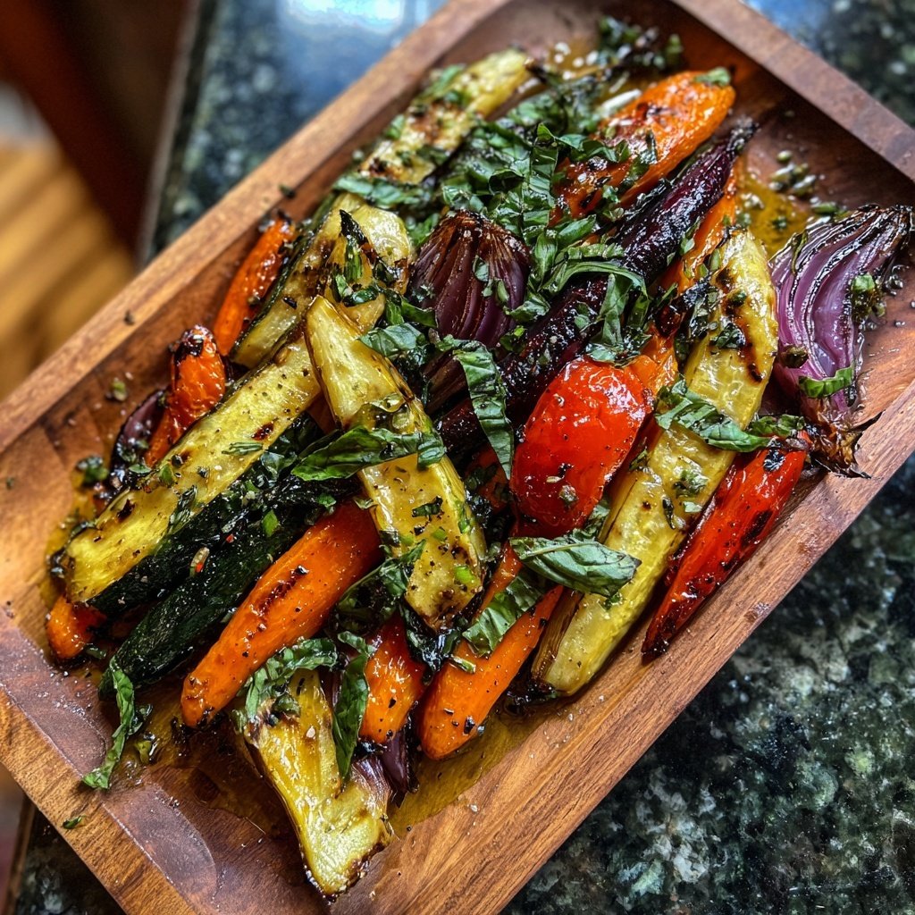 Healthy Lemon Herb Grilled Veggies