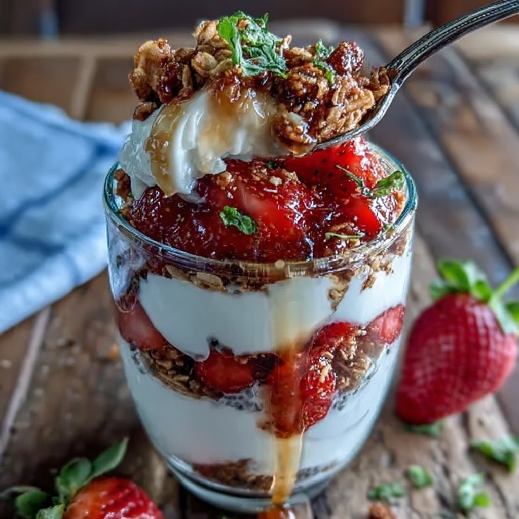 Strawberry Chia Spring Brunch Parfait