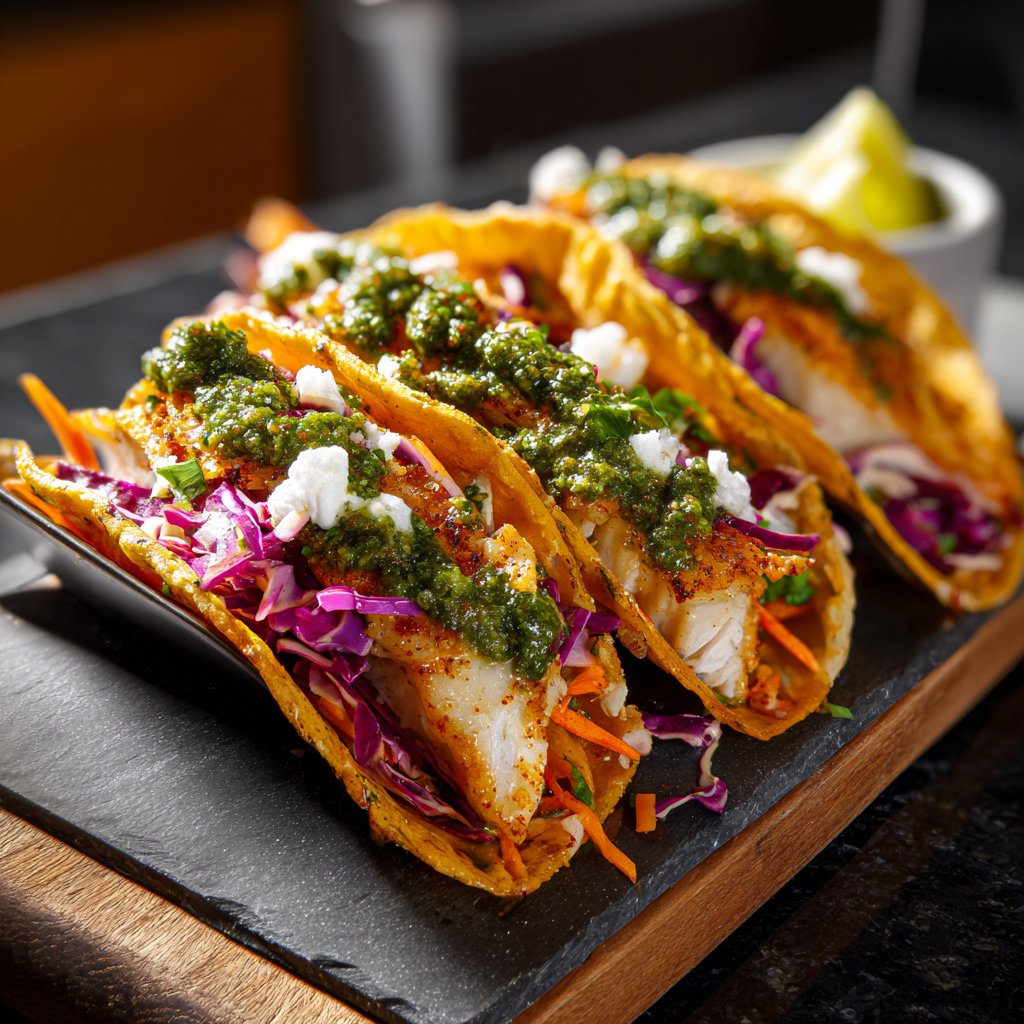 Easy Mediterranean Fish Tacos