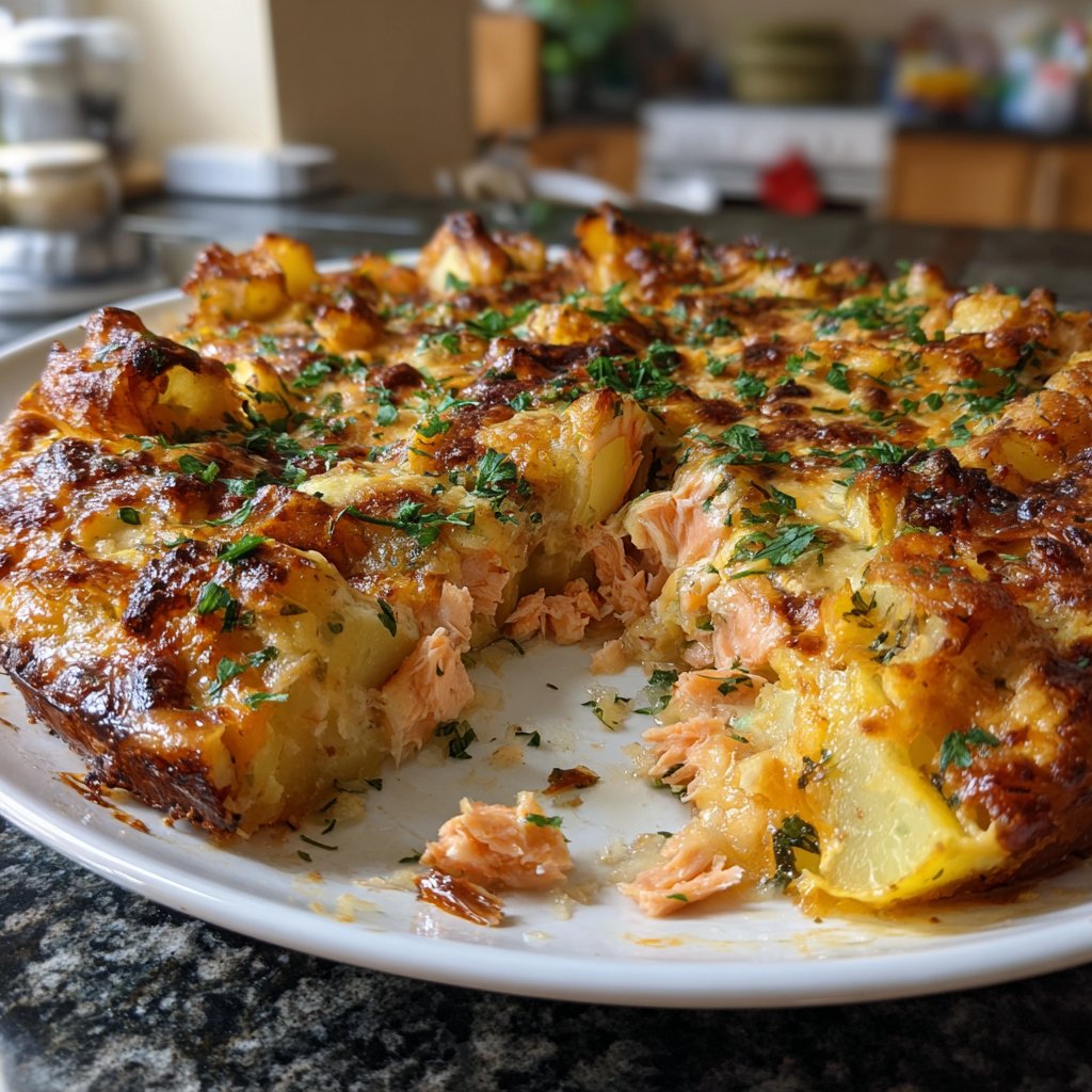 Comforting Salmon and Potato Bake