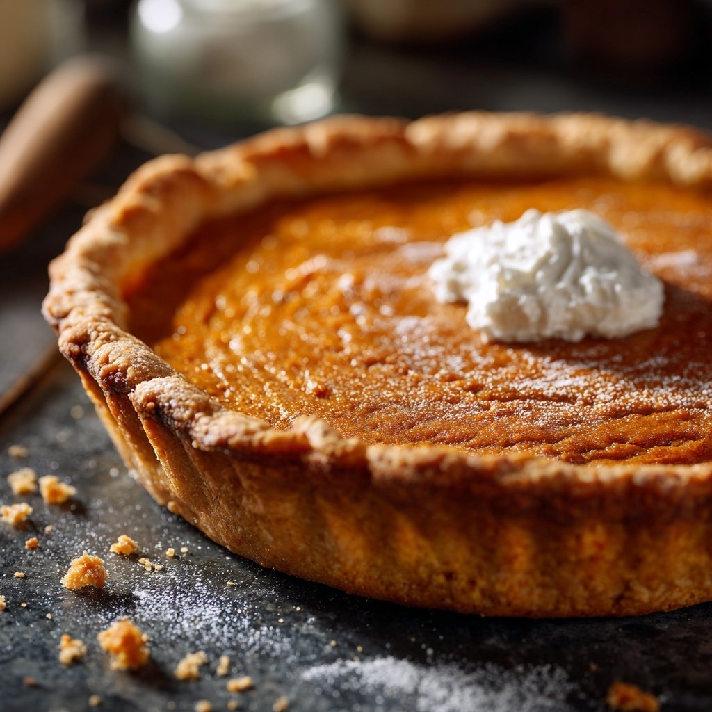 Festive Spiced Pumpkin Pie